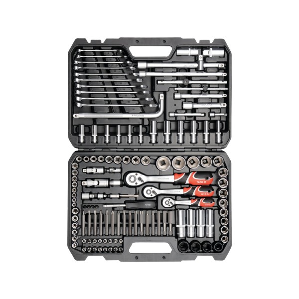 ZESTAW NARZĘDZIOWY 1/4'', 3/8'' I 1/2'', 128 SZT. YT-38872