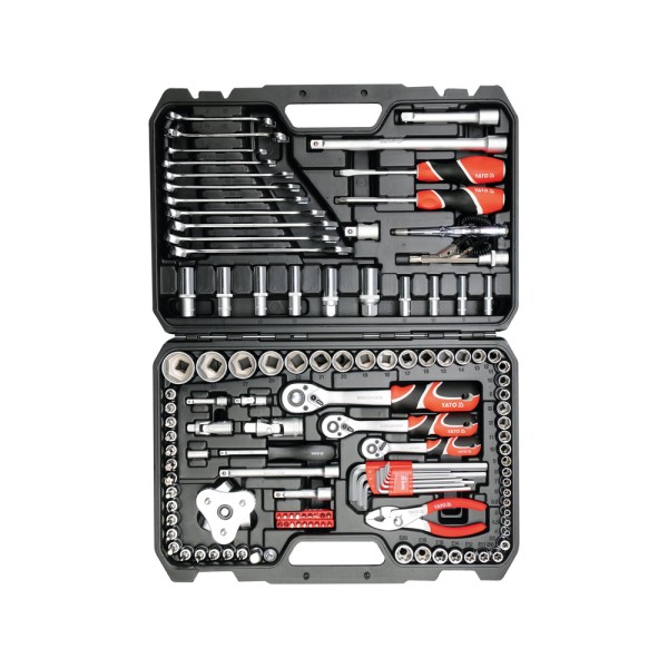 ZESTAW NARZĘDZIOWY 1/4'', 3/8'' I 1/2'', 126 SZT. YT-38875