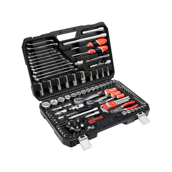 ZESTAW NARZĘDZIOWY 1/4'', 3/8'' I 1/2'', 126 SZT. YT-38875