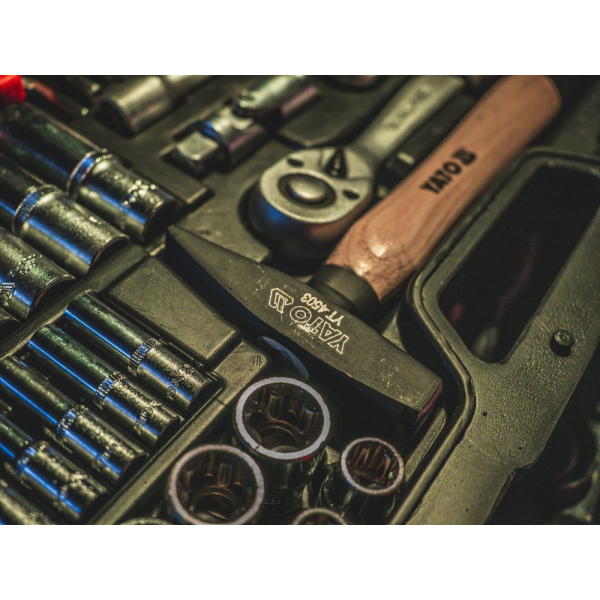 ZESTAW NARZĘDZIOWY 1/4'', 1/2'', 122 SZT. YT-38901