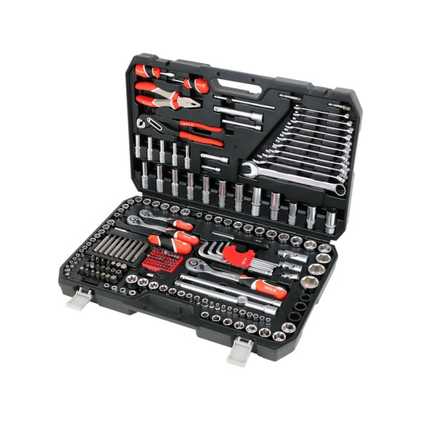 ZESTAW NARZĘDZIOWY 1/4'', 3/8'', 1/2'', 225 SZT. YT-38941