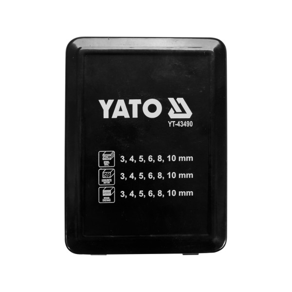 ZESTAW WIERTEŁ UNIWERSALNYCH 18SZT. YT-43490