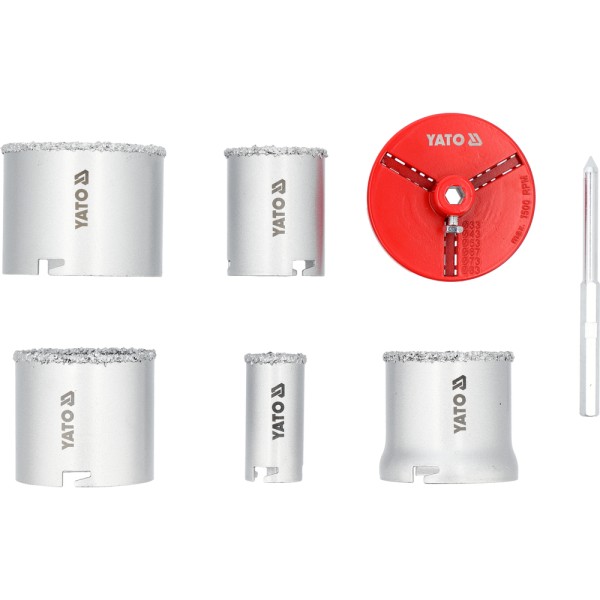 ZESTAW OTWORNIC WOLFRAMOWYCH 33-83MM 7SZT. YT-43920