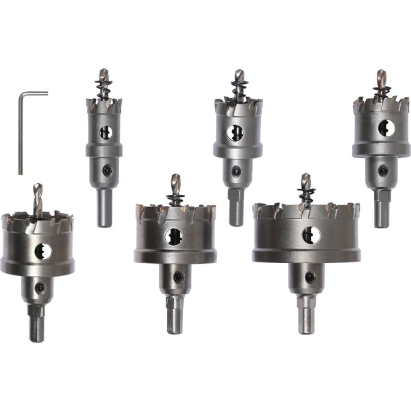 ZESTAW OTWORNIC TCT DO METALU 6SZT. YT-44077