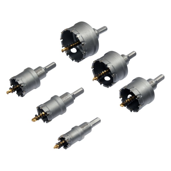 ZESTAW OTWORNIC TCT DO METALU 6SZT. YT-44077