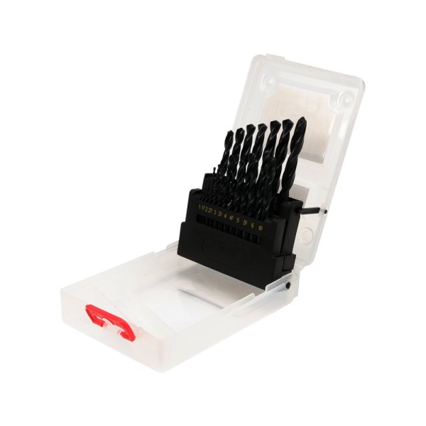 WIERTŁA DO METALU HSS, 1-10 MM, ZESTAW 19 SZT. YT-4462