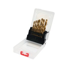 ZESTAW WIERTEŁ DO METALU HSS-TIN 19SZT 1-10MM YT-44675
