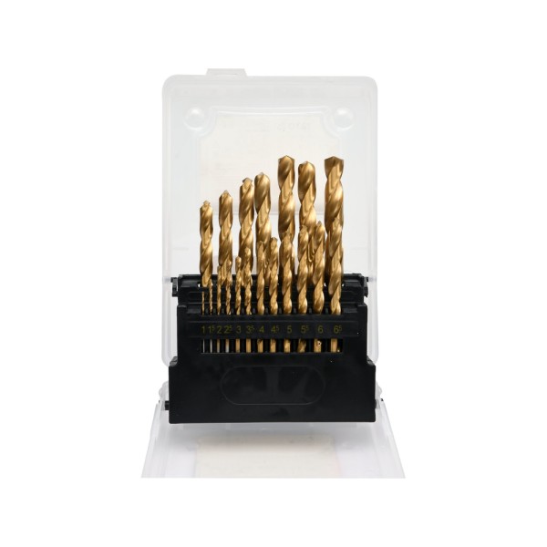 ZESTAW WIERTEŁ DO METALU HSS-TIN 19SZT 1-10MM YT-44675