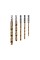 ZESTAW WIERTEŁ DO METALU Z TYTANOWĄ POWŁOKĄ 4-10MM, 5SZT. UCHWYT HEX 1/4'' YT-44700
