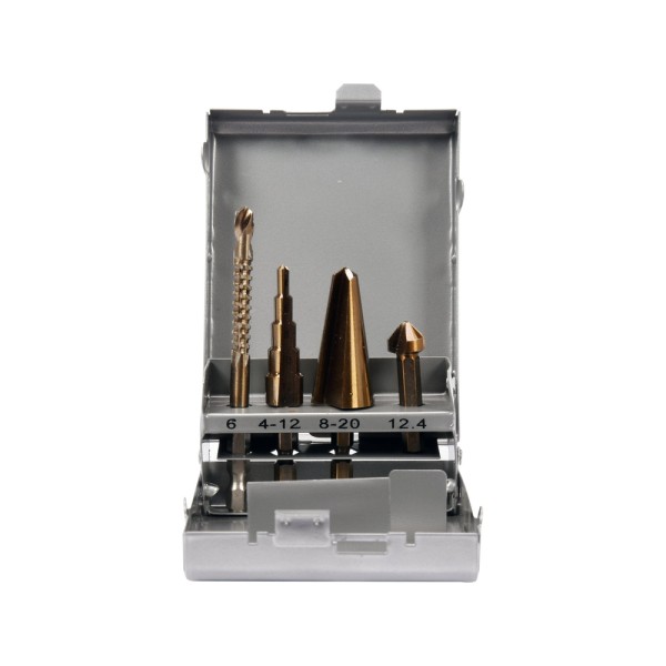 ZESTAW WIERTEŁ UNIWERSALNYCH Z UCHWYTEM HEX 4SZT YT-44705