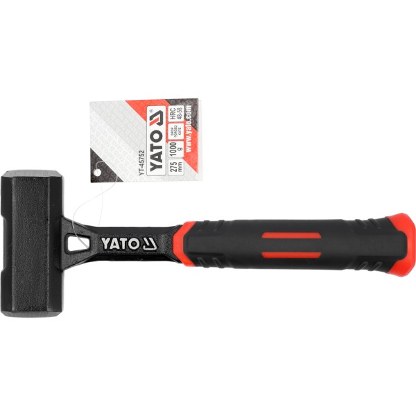 MŁOTEK KAMIENIARSKI MONOLITYCZNY, KUTY 1000G YT-45752