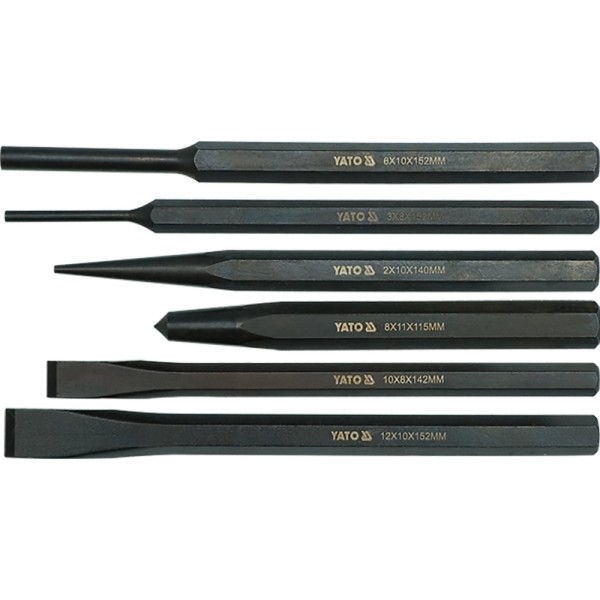 PRZECINAKI I PUNKTAKI, ZESTAW 6 SZT., CRV YT-4712