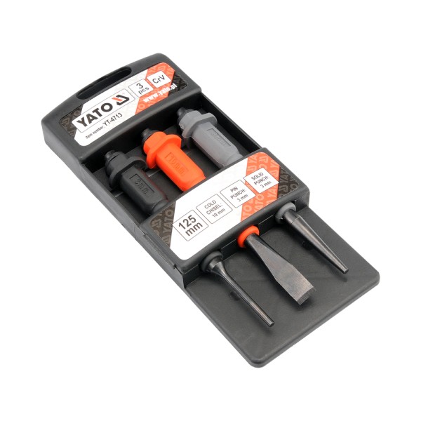 WYBIJAKI I PRZECINAK, ZESTAW 3 SZT., CRV YT-4713