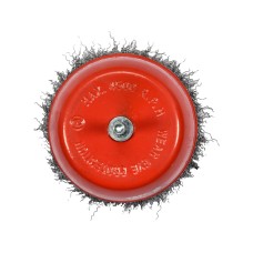 SZCZOTKA CZOŁOWA Z TRZPIENIEM 100MM INOX NA WIERTARKE YT-47511