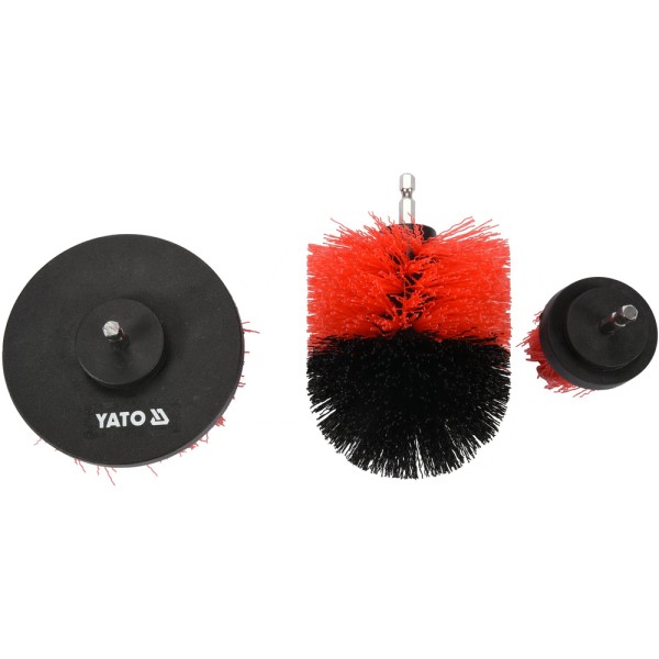 ZESTAW SZCZOTEK NA WIERTARKĘ 3SZT HEX YT-47553