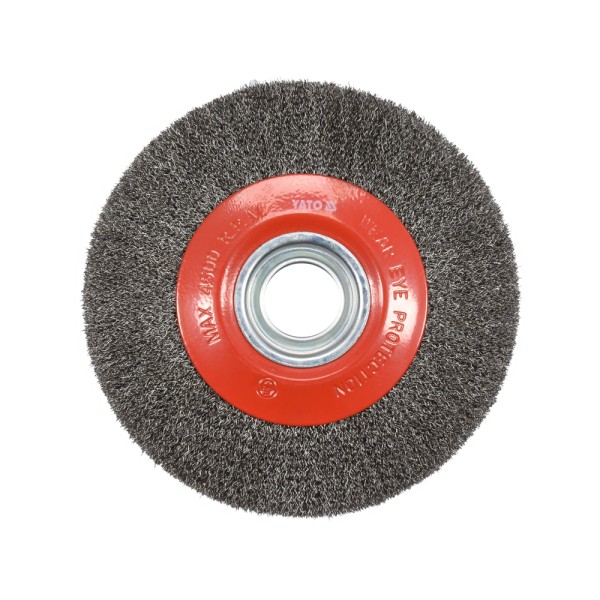 SZCZOTKA TARCZOWA 200MM ⌀32MM INOX DO SZLIFIERKI STOŁOWEJ YT-47555