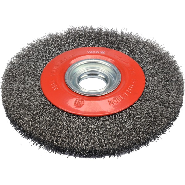 SZCZOTKA TARCZOWA 200MM ⌀32MM INOX DO SZLIFIERKI STOŁOWEJ YT-47555