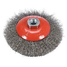 SZCZOTKA TARCZOWA 125MM M14 INOX YT-47612