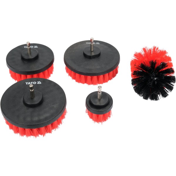 ZESTAW SZCZOTEK NA WIERTARKĘ 5SZT HEX YT-47777