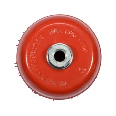 SZCZOTKA TARCZOWA 125MM M14 NYLON CZERWONY YT-47787