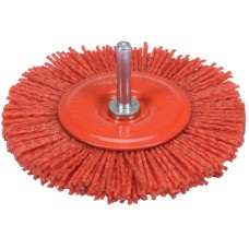 SZCZOTKA TARCZOWA Z TRZPIENIEM 100MM NYLON YT-47792