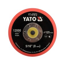 TALERZ POLERSKI 125MM Z RZEPEM, 5/16 YT-47872