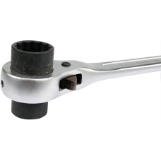 KLUCZ NASADOWY, DWUSTRONNY Z GRZECHOTKĄ 19X22 MM YT-4937