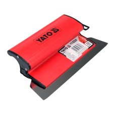 SZPACHLA, NÓŻ WYKOŃCZENIOWY PVC Z WYMIENNYM METALOWYM OSTRZEM DO GŁADZI GIPSOWYCH 250MM YT-52220
