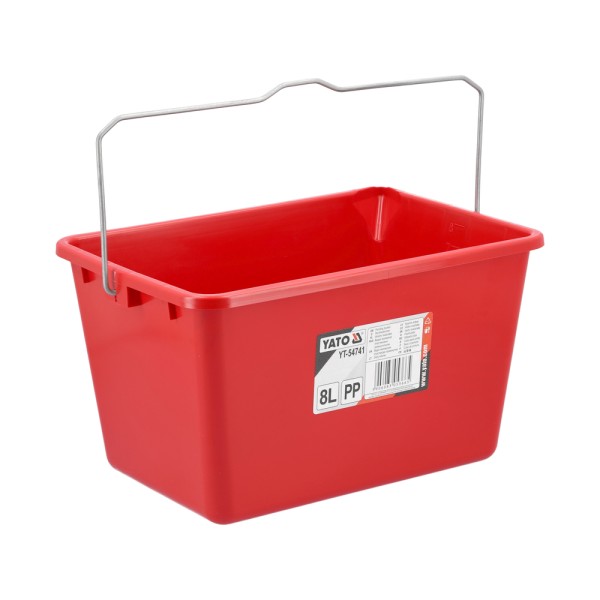 WIADRO MALARSKIE, PLASTIKOWE Z PODZIAŁKĄ 8L. YT-54741