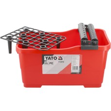 WIADRO GLAZURNICZE Z ROLKAMI I KRATKĄ 22L YT-54750