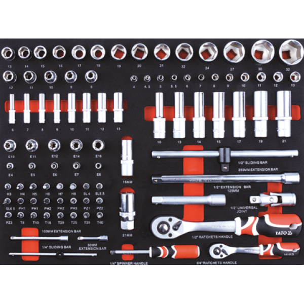 SZAFKA SERWISOWA Z 211 NARZĘDZIAMI. YT-55290