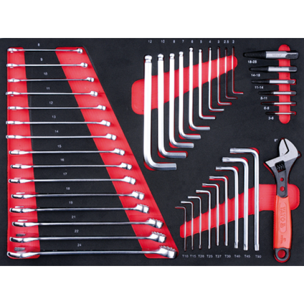 SZAFKA SERWISOWA Z 211 NARZĘDZIAMI. YT-55290