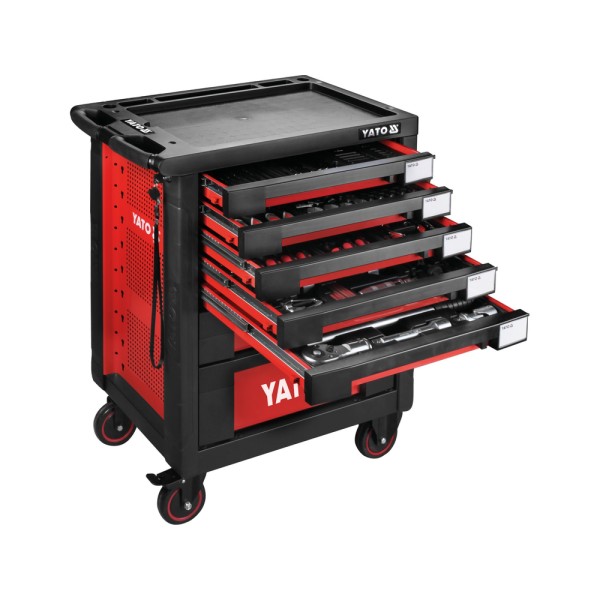 SZAFKA SERWISOWA ZE 165 NARZĘDZIAMI. YT-55293