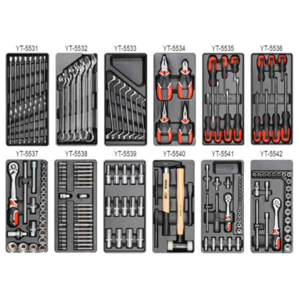 SZAFKA SERWISOWA ZE 177 NARZĘDZIAMI. YT-5530