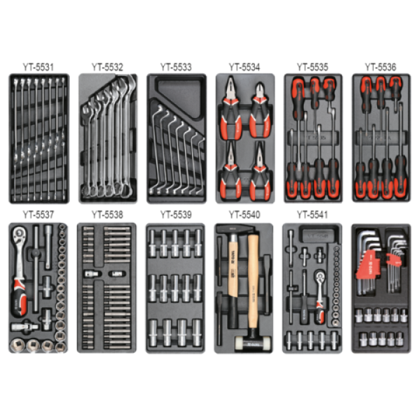 SZAFKA SERWISOWA Z NARZĘDZIAMI 185 CZ. YT-55307