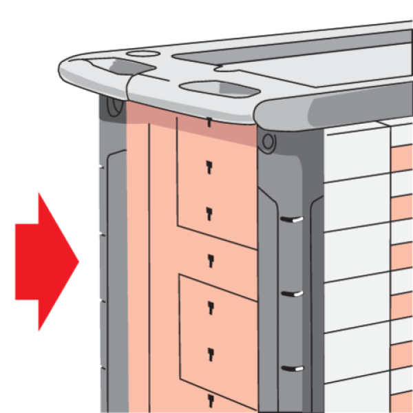 SZAFKA SERWISOWA ZE 157 NARZĘDZIAMI, 7 SZUFLAD Z BLOKADĄ OTWARCIA YT-55308