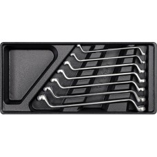 WKŁAD DO SZUFLADY KLUCZE OCZKOWE ODGIĘTE 6- 19MM 7CZ. YT-5533