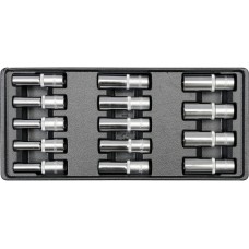 WKŁAD DO SZUFLADY NASADKI DŁUGIE 8-21MM 1/2