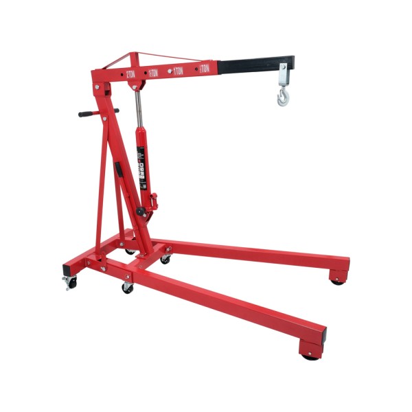 ŻURAW WARSZTATOWY 2000KG, ZAKRES PODNOSZENIA 25-2240MM, DŁUGOŚĆ 1800MM, SZEROKOŚĆ 1040MM, WYSOKOŚĆ 1568MM. YT-55557