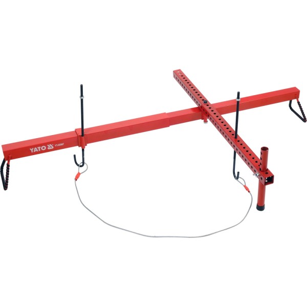 BELKA Z POPRZECZKĄ DO PODWIESZANIA SILNIKA. NOŚNOŚĆ 320 KG. SZEROKOŚĆ REGULOWANA 90-160 CM YT-55567