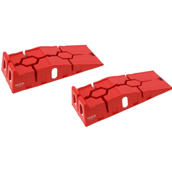 ZESTAW NAJAZDÓW SAMOCHODOWYCH 2 SZTUKI NOŚNOŚĆ 3T CZERWONE YT-55671