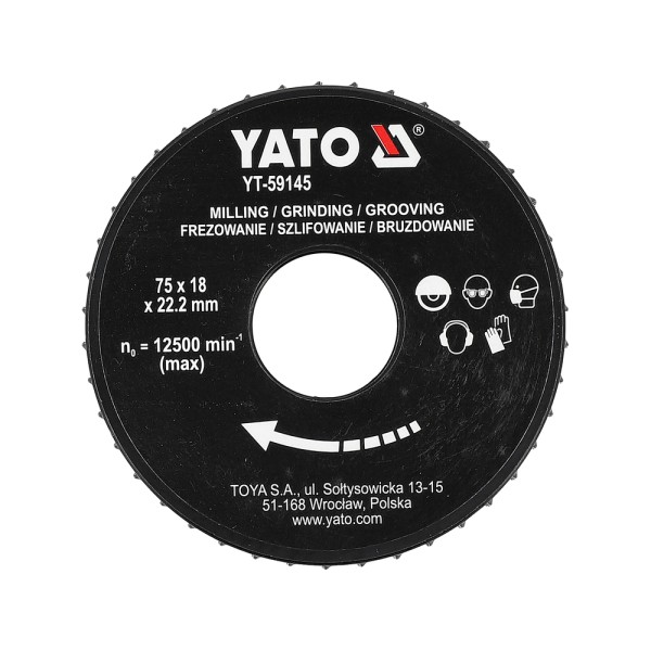 TARCZA TARNIK DO DREWNA 75MM YT-59145