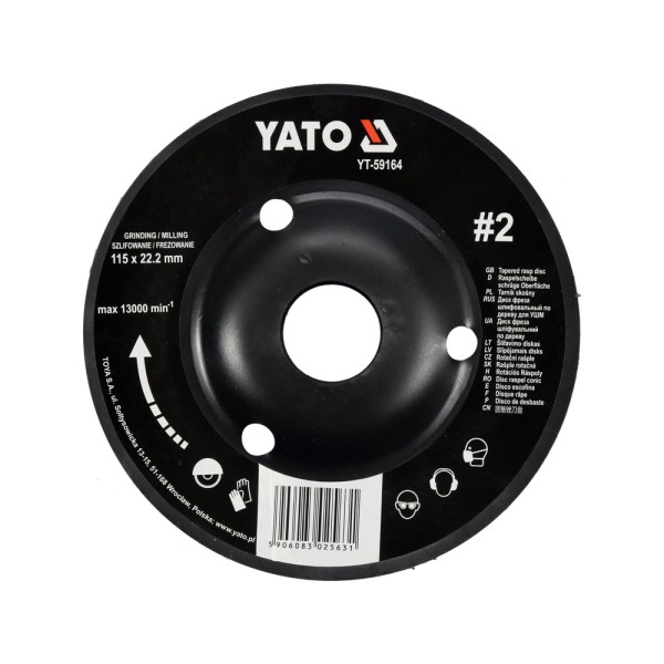 TARNIK SKOŚNY DO DREWNA 115MM NR2 YT-59164