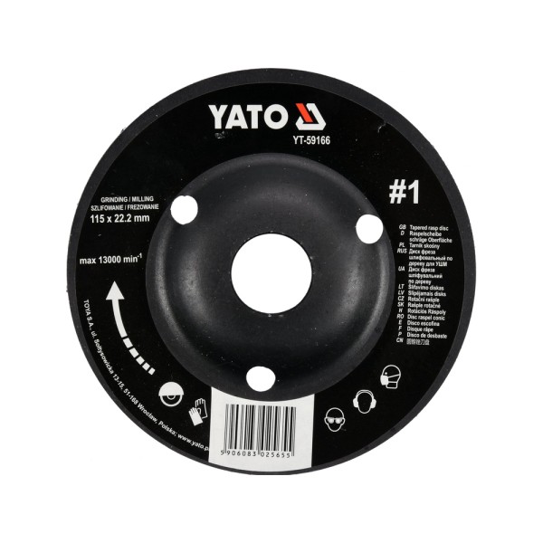 TARNIK SKOŚNY DO DREWNA 115MM NR1 YT-59166