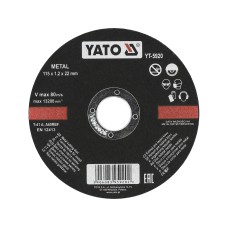 TARCZA DO CIĘCIA METALU 115X1,2X22 MM YT-5920