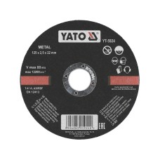 TARCZA DO CIĘCIA METALU 125X2,5X22 MM YT-5924
