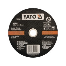 TARCZA DO CIĘCIA METALU 180X1,5X22 MM YT-5925