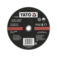 TARCZA DO CIĘCIA KAMIENIA 230X3,2X22 MM YT-5935