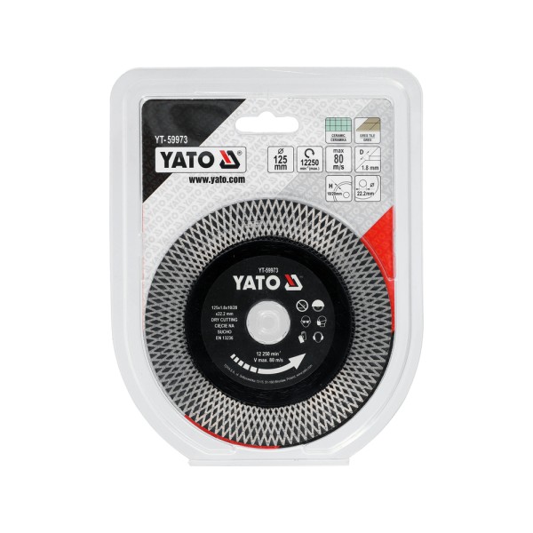 TARCZA DO CERAMIKI 125MM YT-59973