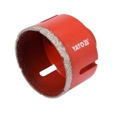 DIAMENTOWE WIERTŁO DO GRESU 68MM, DO WIERCENIA NA SUCHO SZLIFIERKĄ KATOWĄ YT-60447